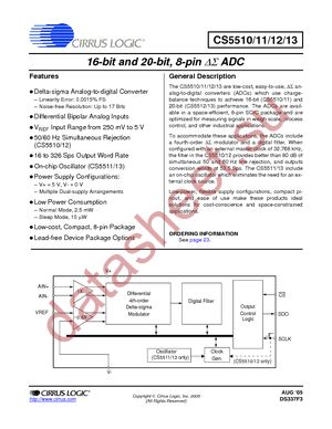 CS5511-AS datasheet  